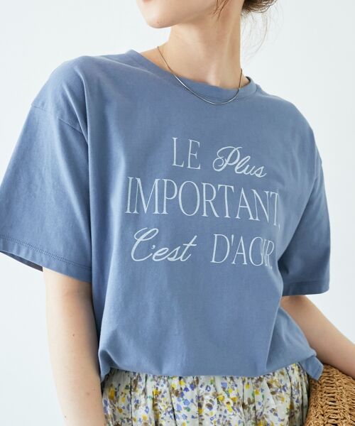 le.coeur blanc / ルクールブラン Tシャツ | 《手洗い可能》Le plusロゴTシャツ | 詳細5