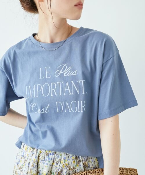 le.coeur blanc / ルクールブラン Tシャツ | 《手洗い可能》Le plusロゴTシャツ | 詳細6