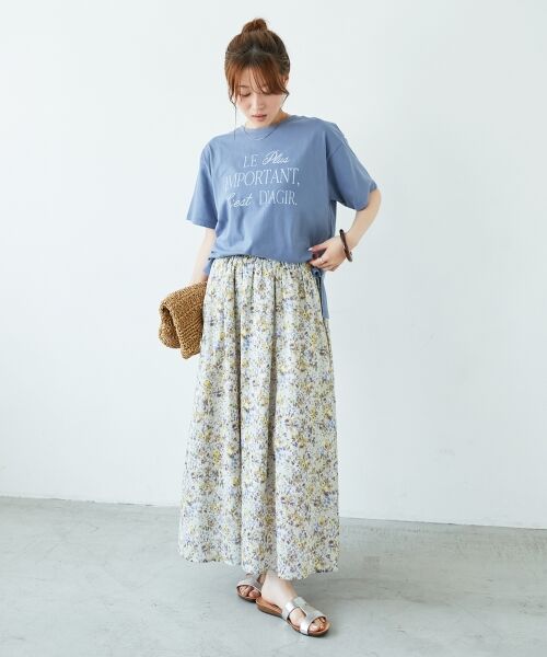 le.coeur blanc / ルクールブラン Tシャツ | 《手洗い可能》Le plusロゴTシャツ | 詳細9