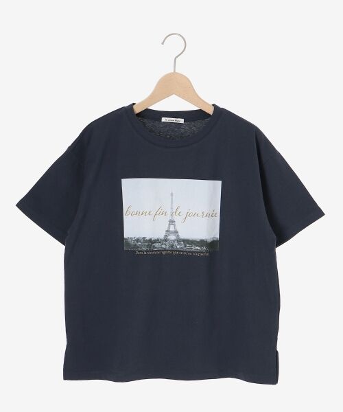 le.coeur blanc / ルクールブラン Tシャツ | 《手洗い可能》La Tour EiffelロゴTシャツ | 詳細1