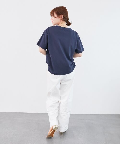 le.coeur blanc / ルクールブラン Tシャツ | 《手洗い可能》La Tour EiffelロゴTシャツ | 詳細13