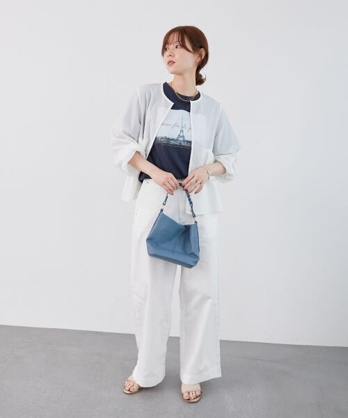 le.coeur blanc / ルクールブラン Tシャツ | 《手洗い可能》La Tour EiffelロゴTシャツ | 詳細14