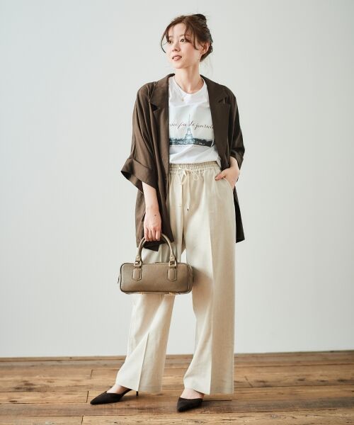 le.coeur blanc / ルクールブラン Tシャツ | 《手洗い可能》La Tour EiffelロゴTシャツ | 詳細27