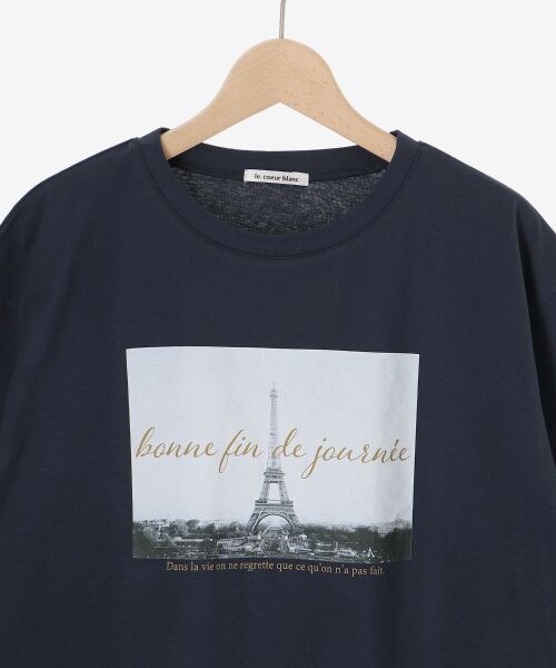 le.coeur blanc / ルクールブラン Tシャツ | 《手洗い可能》La Tour EiffelロゴTシャツ | 詳細29