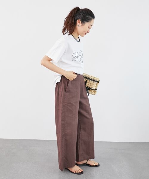 le.coeur blanc / ルクールブラン Tシャツ | 《手洗い可能》ニュアンスロゴTシャツ | 詳細12