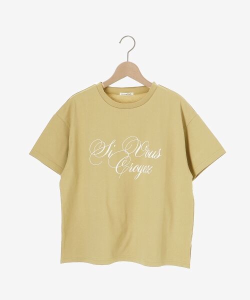 le.coeur blanc / ルクールブラン Tシャツ | 《手洗い可能》ニュアンスロゴTシャツ | 詳細13