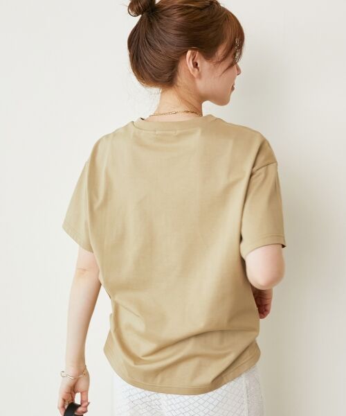 le.coeur blanc / ルクールブラン Tシャツ | 《手洗い可能》ニュアンスロゴTシャツ | 詳細17