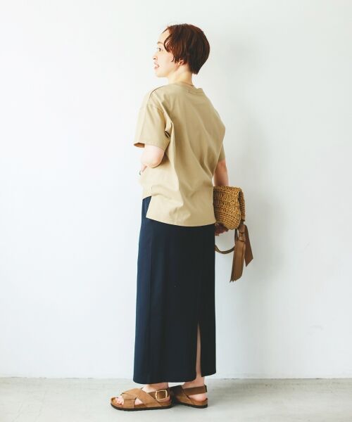 le.coeur blanc / ルクールブラン Tシャツ | 《手洗い可能》ニュアンスロゴTシャツ | 詳細23