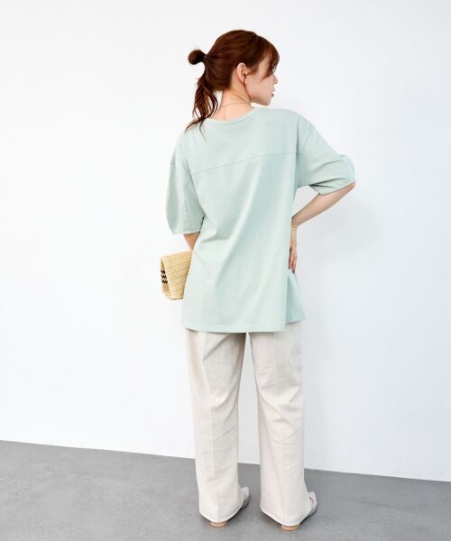 le.coeur blanc / ルクールブラン Tシャツ | 《手洗い可能》フロントツイストTシャツ | 詳細11