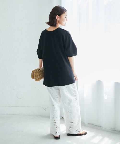 le.coeur blanc / ルクールブラン Tシャツ | 《手洗い可能》フロントツイストTシャツ | 詳細20