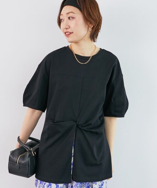 le.coeur blanc / ルクールブラン Tシャツ | 《手洗い可能》フロントツイストTシャツ | 詳細24