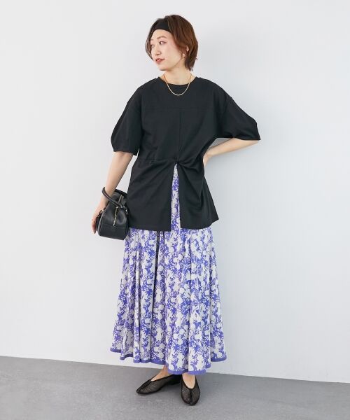 le.coeur blanc / ルクールブラン Tシャツ | 《手洗い可能》フロントツイストTシャツ | 詳細30