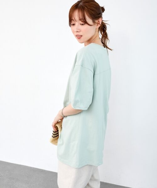 le.coeur blanc / ルクールブラン Tシャツ | 《手洗い可能》フロントツイストTシャツ | 詳細5