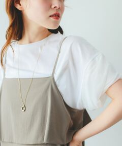 le.coeur blanc / ルクールブラン カットソー | 《手洗い可能》チュールねじりスリーブフレンチプルオーバー