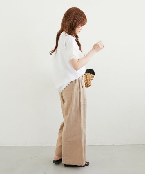 le.coeur blanc / ルクールブラン カットソー | 《手洗い可能》チュールねじりスリーブフレンチプルオーバー | 詳細12