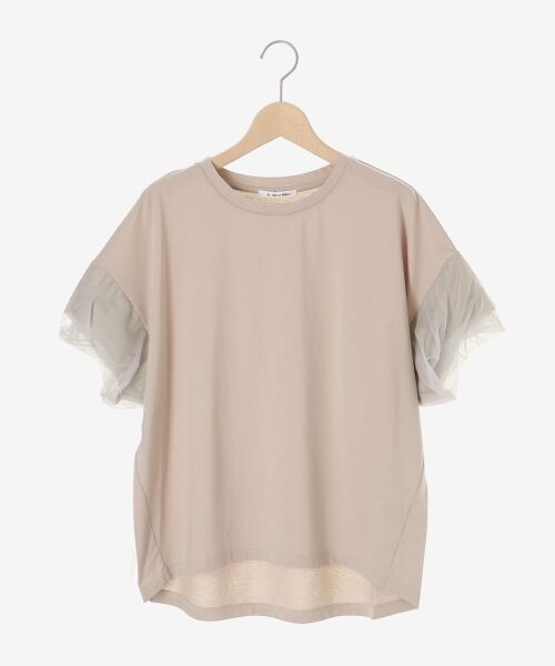 le.coeur blanc / ルクールブラン カットソー | 《手洗い可能》チュールねじりスリーブフレンチプルオーバー | 詳細18