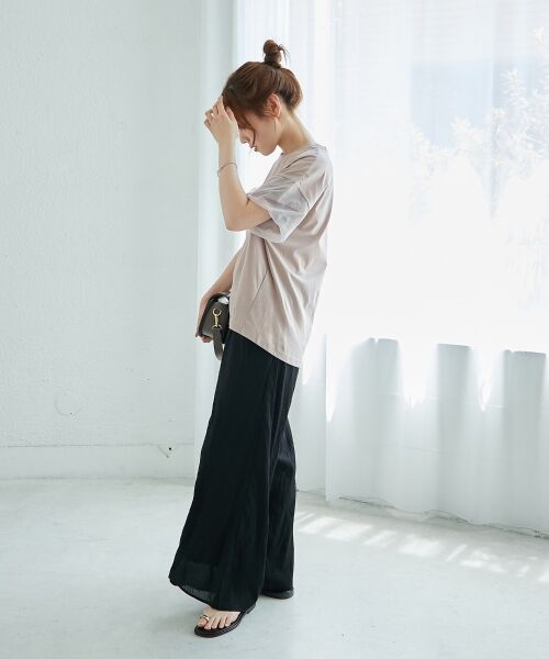 le.coeur blanc / ルクールブラン カットソー | 《手洗い可能》チュールねじりスリーブフレンチプルオーバー | 詳細28