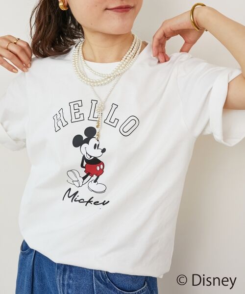 le.coeur blanc / ルクールブラン Tシャツ | 【Disney】Hello/プリントTシャツ | 詳細4