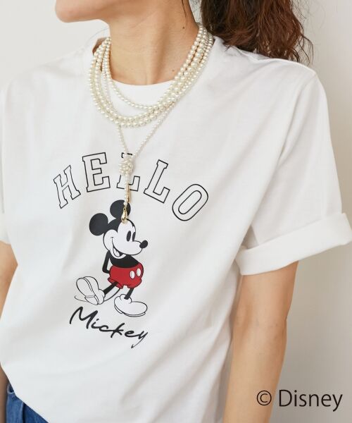 le.coeur blanc / ルクールブラン Tシャツ | 【Disney】Hello/プリントTシャツ | 詳細5