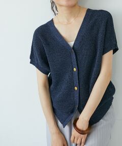 le.coeur blanc / ルクールブラン ニット・セーター | ペーパーヤーン畦編み2WAYニット