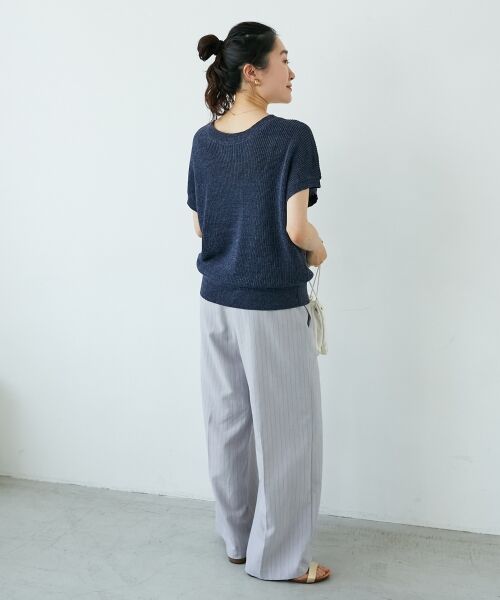 le.coeur blanc / ルクールブラン ニット・セーター | ペーパーヤーン畦編み2WAYニット | 詳細29