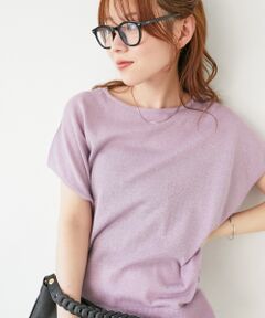 le.coeur blanc / ルクールブラン ニット・セーター | 《手洗い可能》フレンチスリーブラメニット