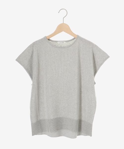le.coeur blanc / ルクールブラン ニット・セーター | 《手洗い可能》フレンチスリーブラメニット | 詳細1