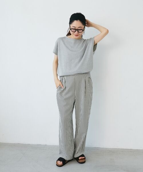 le.coeur blanc / ルクールブラン ニット・セーター | 《手洗い可能》フレンチスリーブラメニット | 詳細19