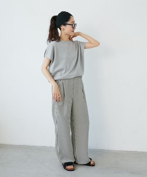 le.coeur blanc / ルクールブラン ニット・セーター | 《手洗い可能》フレンチスリーブラメニット | 詳細20