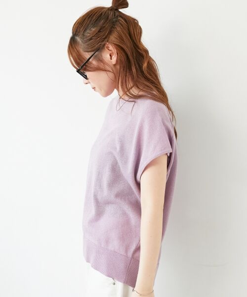 le.coeur blanc / ルクールブラン ニット・セーター | 《手洗い可能》フレンチスリーブラメニット | 詳細27