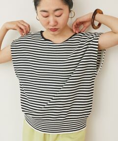 le.coeur blanc / ルクールブラン ニット・セーター | 《手洗い可能》柄編みボーダーフレンチニット