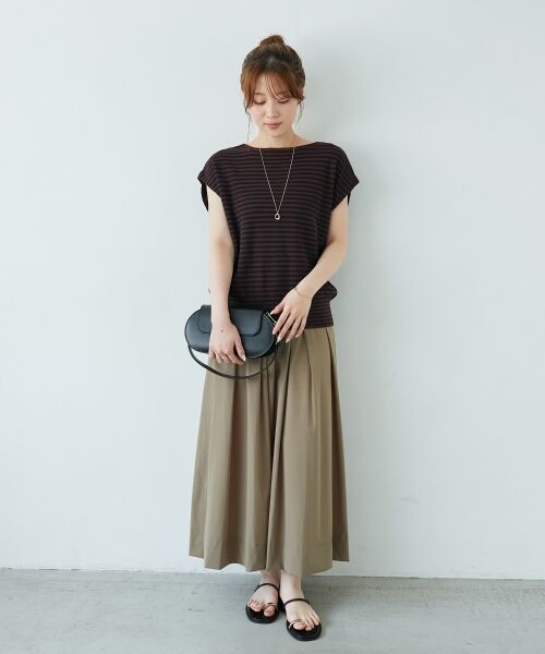 le.coeur blanc / ルクールブラン ニット・セーター | 《手洗い可能》柄編みボーダーフレンチニット | 詳細10