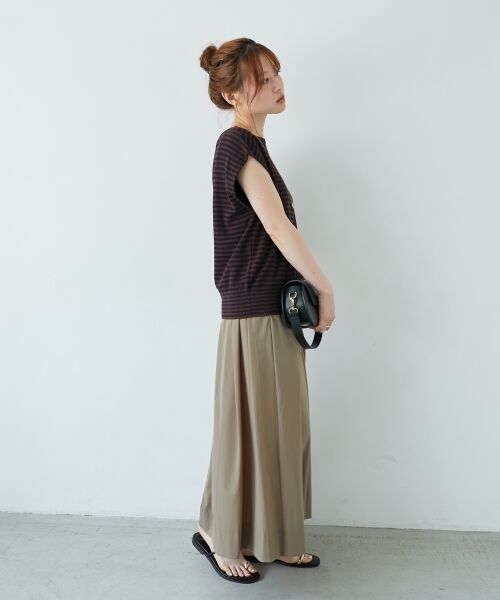 le.coeur blanc / ルクールブラン ニット・セーター | 《手洗い可能》柄編みボーダーフレンチニット | 詳細12