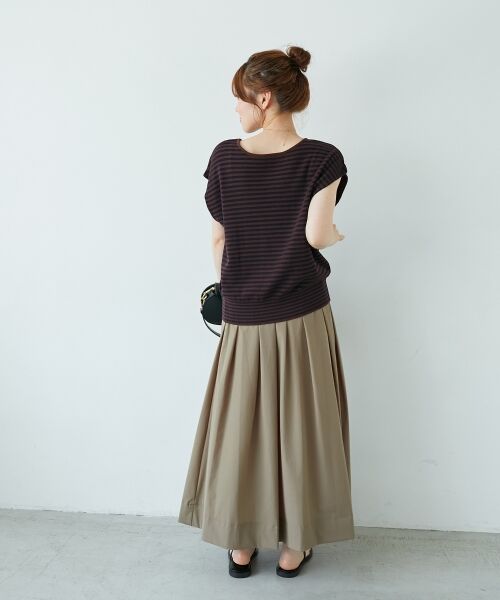 le.coeur blanc / ルクールブラン ニット・セーター | 《手洗い可能》柄編みボーダーフレンチニット | 詳細13