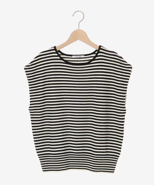 le.coeur blanc / ルクールブラン ニット・セーター | 《手洗い可能》柄編みボーダーフレンチニット | 詳細16