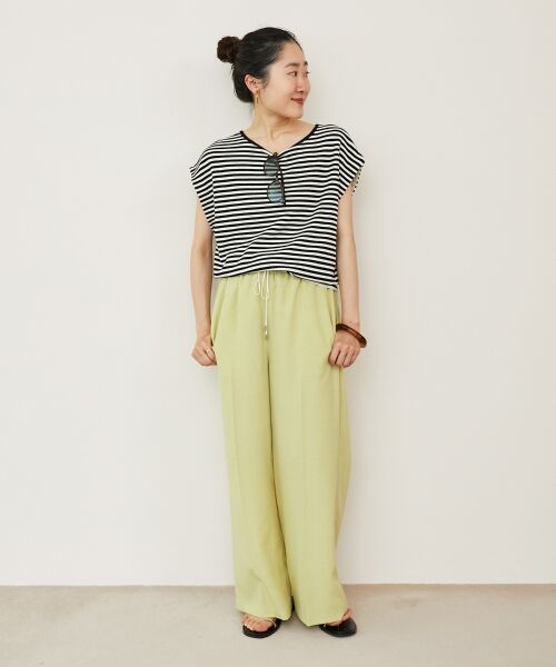 le.coeur blanc / ルクールブラン ニット・セーター | 《手洗い可能》柄編みボーダーフレンチニット | 詳細24