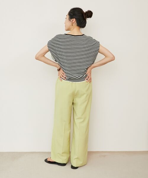 le.coeur blanc / ルクールブラン ニット・セーター | 《手洗い可能》柄編みボーダーフレンチニット | 詳細25