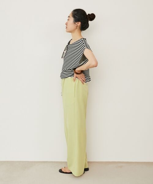 le.coeur blanc / ルクールブラン ニット・セーター | 《手洗い可能》柄編みボーダーフレンチニット | 詳細26