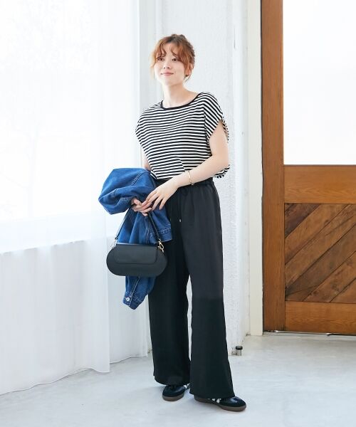 le.coeur blanc / ルクールブラン ニット・セーター | 《手洗い可能》柄編みボーダーフレンチニット | 詳細27