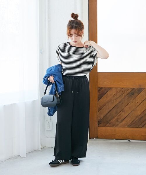 le.coeur blanc / ルクールブラン ニット・セーター | 《手洗い可能》柄編みボーダーフレンチニット | 詳細28