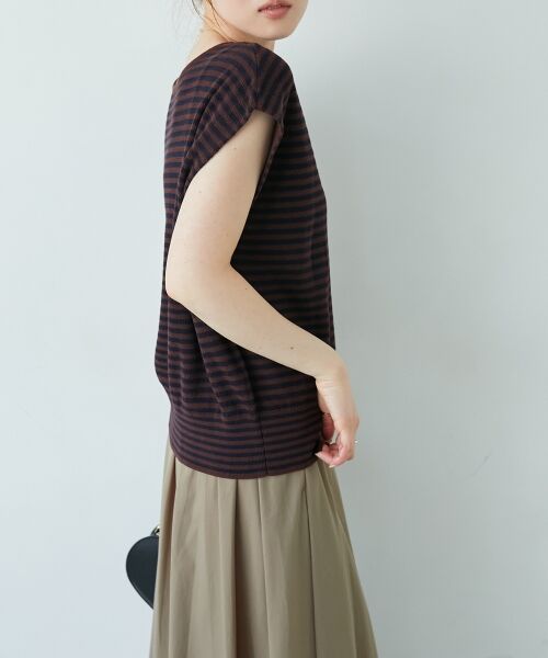 le.coeur blanc / ルクールブラン ニット・セーター | 《手洗い可能》柄編みボーダーフレンチニット | 詳細4