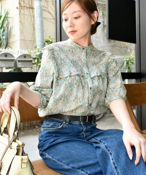 le.coeur blanc / ルクールブラン シャツ・ブラウス | リバティアソートフリルブラウス | 詳細12