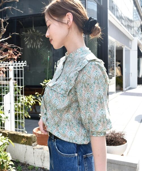 le.coeur blanc / ルクールブラン シャツ・ブラウス | リバティアソートフリルブラウス | 詳細14