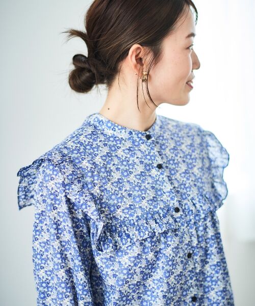 le.coeur blanc / ルクールブラン シャツ・ブラウス | リバティアソートフリルブラウス | 詳細19