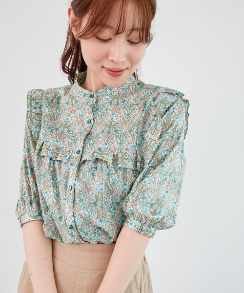 le.coeur blanc / ルクールブラン シャツ・ブラウス | リバティアソートフリルブラウス | 詳細2