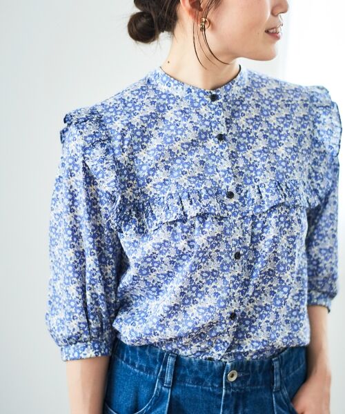 le.coeur blanc / ルクールブラン シャツ・ブラウス | リバティアソートフリルブラウス | 詳細20