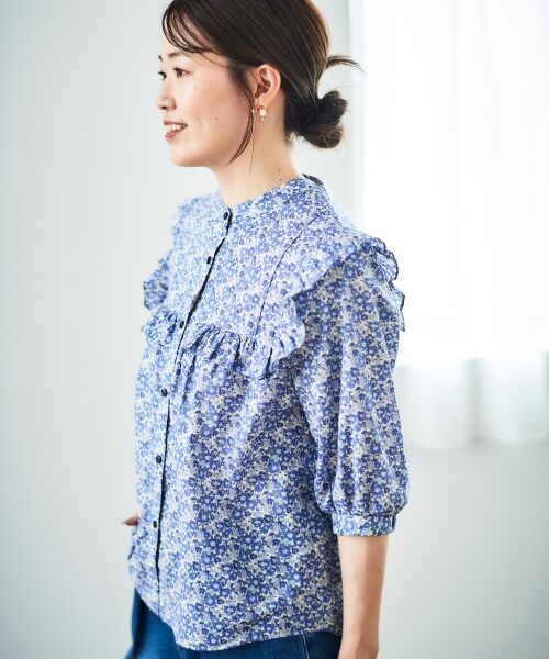le.coeur blanc / ルクールブラン シャツ・ブラウス | リバティアソートフリルブラウス | 詳細22