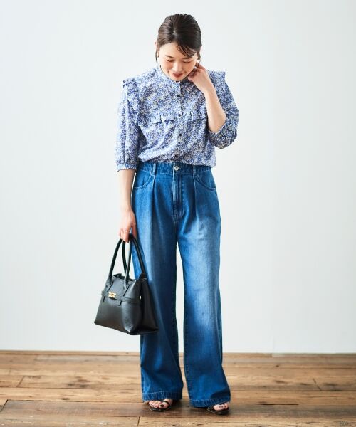 le.coeur blanc / ルクールブラン シャツ・ブラウス | リバティアソートフリルブラウス | 詳細24