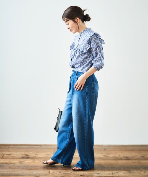 le.coeur blanc / ルクールブラン シャツ・ブラウス | リバティアソートフリルブラウス | 詳細25