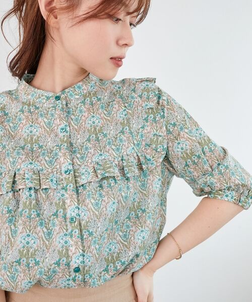 le.coeur blanc / ルクールブラン シャツ・ブラウス | リバティアソートフリルブラウス | 詳細3